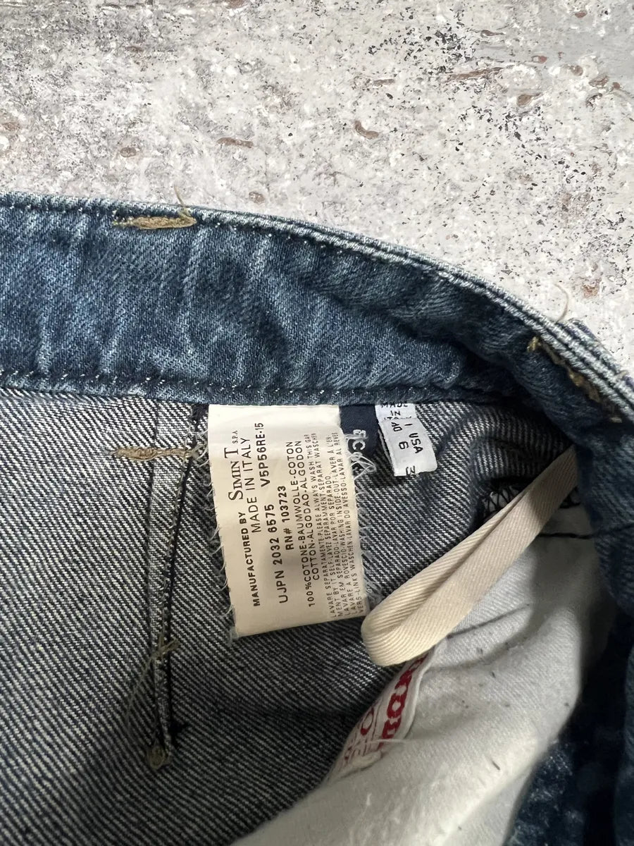 2000s Armani Cargo Bondage Denim Jeans omDgGxI 11
