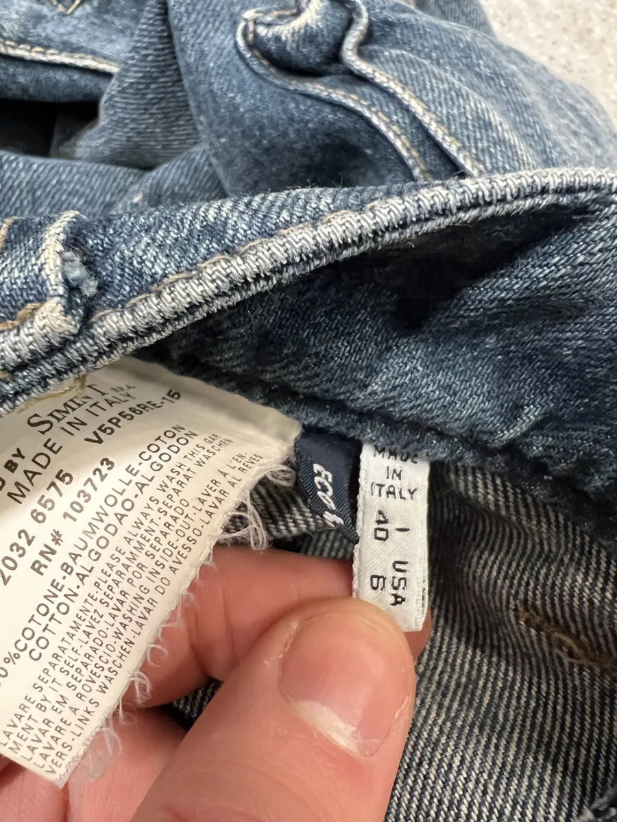 2000s Armani Cargo Bondage Denim Jeans omDgGxI 8