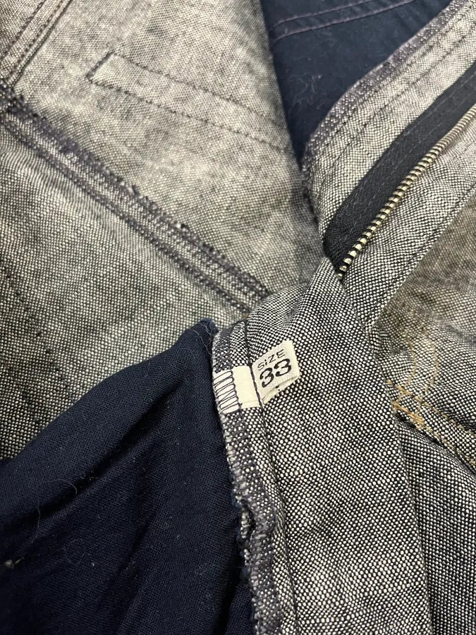 2000s Armani Classy Grey Denim Straight-Leg Jeans qWRCvTe 13