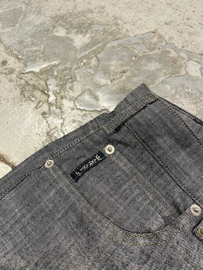 2000s Armani Classy Grey Denim Straight-Leg Jeans qWRCvTe 6