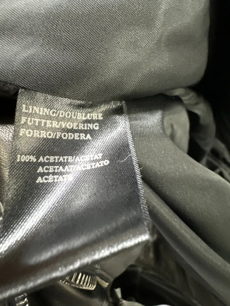 2000s Armani Collezioni Agent Minimalist Black Leather Jacket QggaFRO 3