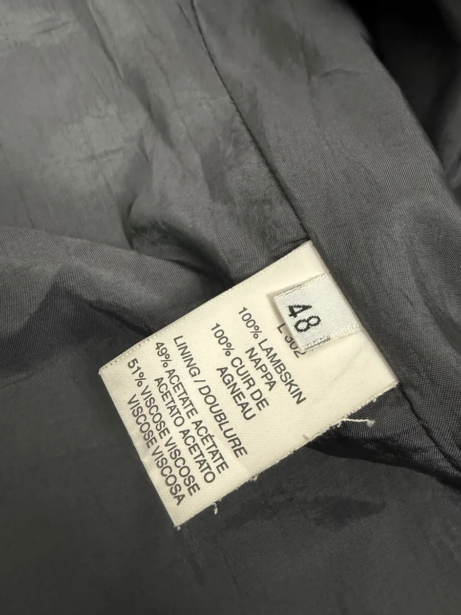 2000s Armani Collezioni Black Leather Jacket PLmncTV 11