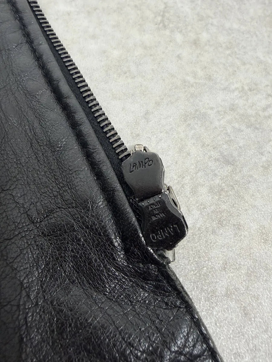 2000s Armani Collezioni Black Leather Jacket PLmncTV 9