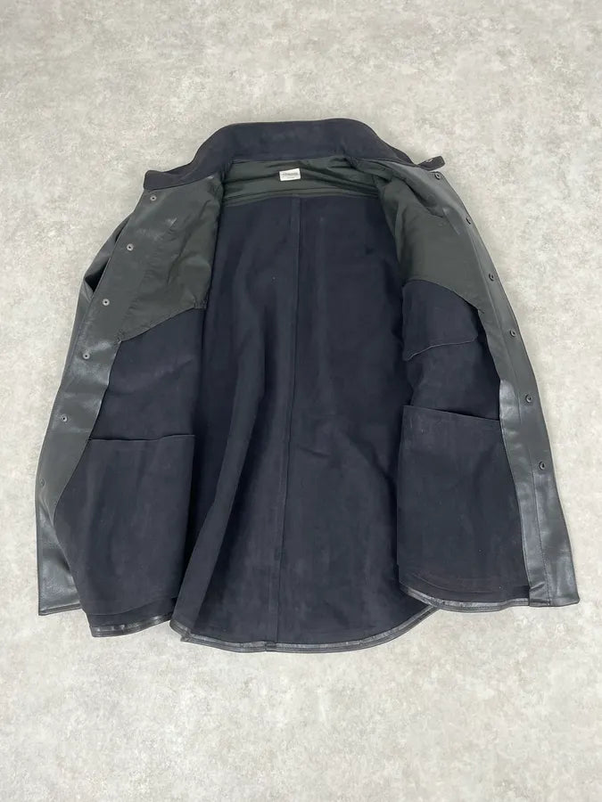 2000s Armani Collezioni Black Leather Premium Jacket QcqRhjt 8