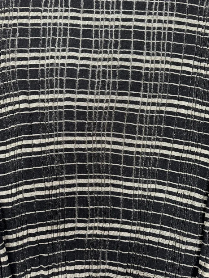 2000s Armani Collezioni Black Lined Knit Sweater yiaAgJp 3