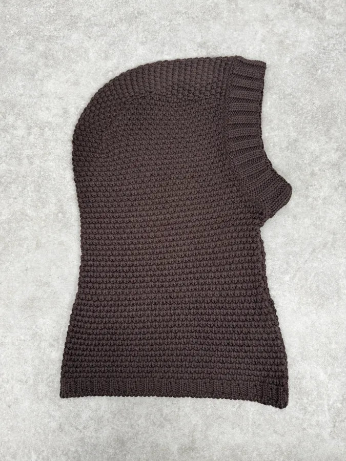 2000s Armani Collezioni Brown Wool Balaclava zFRoPed 3