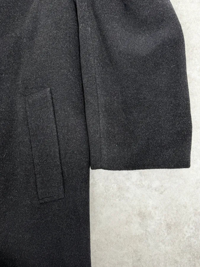 2000s Armani Collezioni Navy Wool Classy Trench Coat IYkjOfg 7