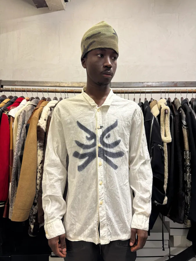 2000s Armani Creamy Tagged Shirt sYrnpkN 1