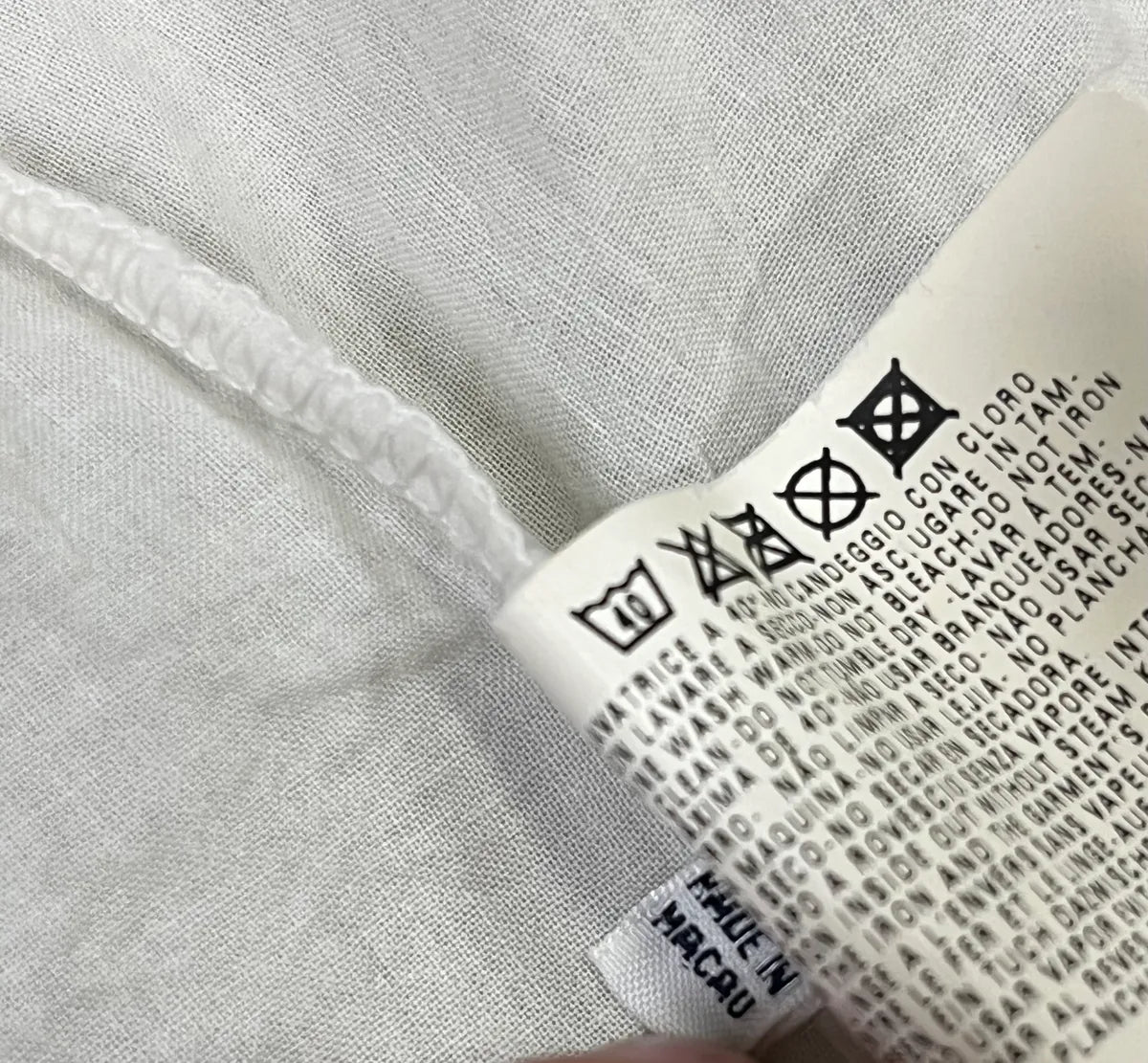 2000s Armani Creamy Tagged Shirt sYrnpkN 8