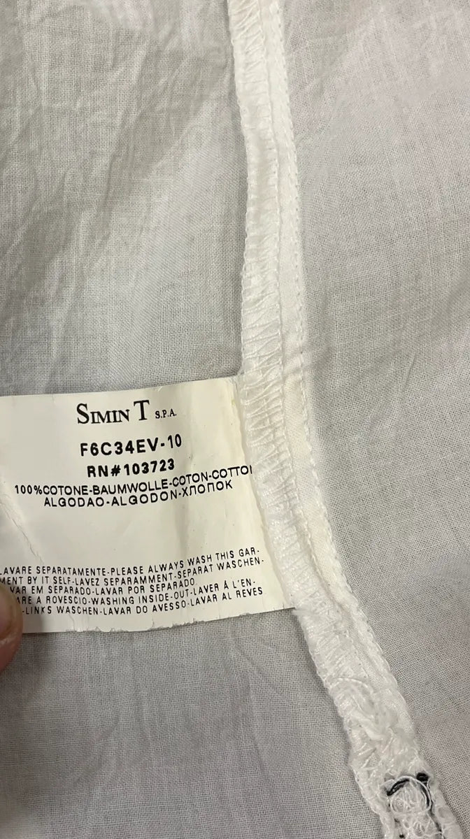 2000s Armani Creamy Tagged Shirt sYrnpkN 9