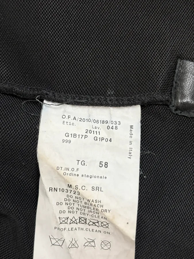 SS2011 Emporio Armani Black Hybrid Jacket bzVkwGE 8