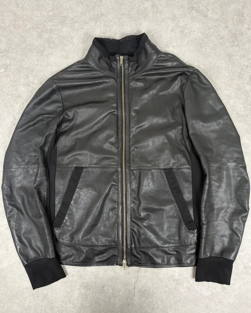 SS2011 Emporio Armani Black Hybrid Jacket bzVkwGE 0