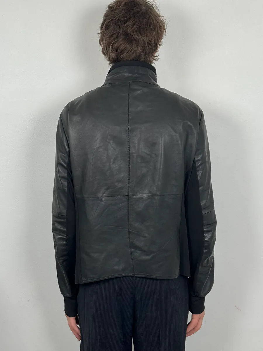 SS2011 Emporio Armani Black Hybrid Jacket bzVkwGE 2