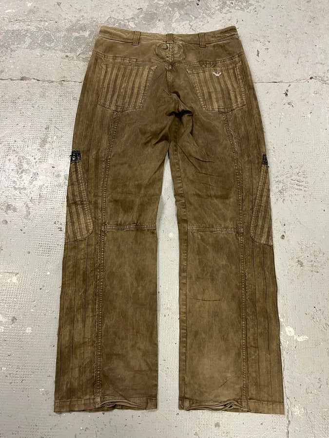 2000s Armani Elevated Olive Cargo Pants (L) ylzVNDz 8