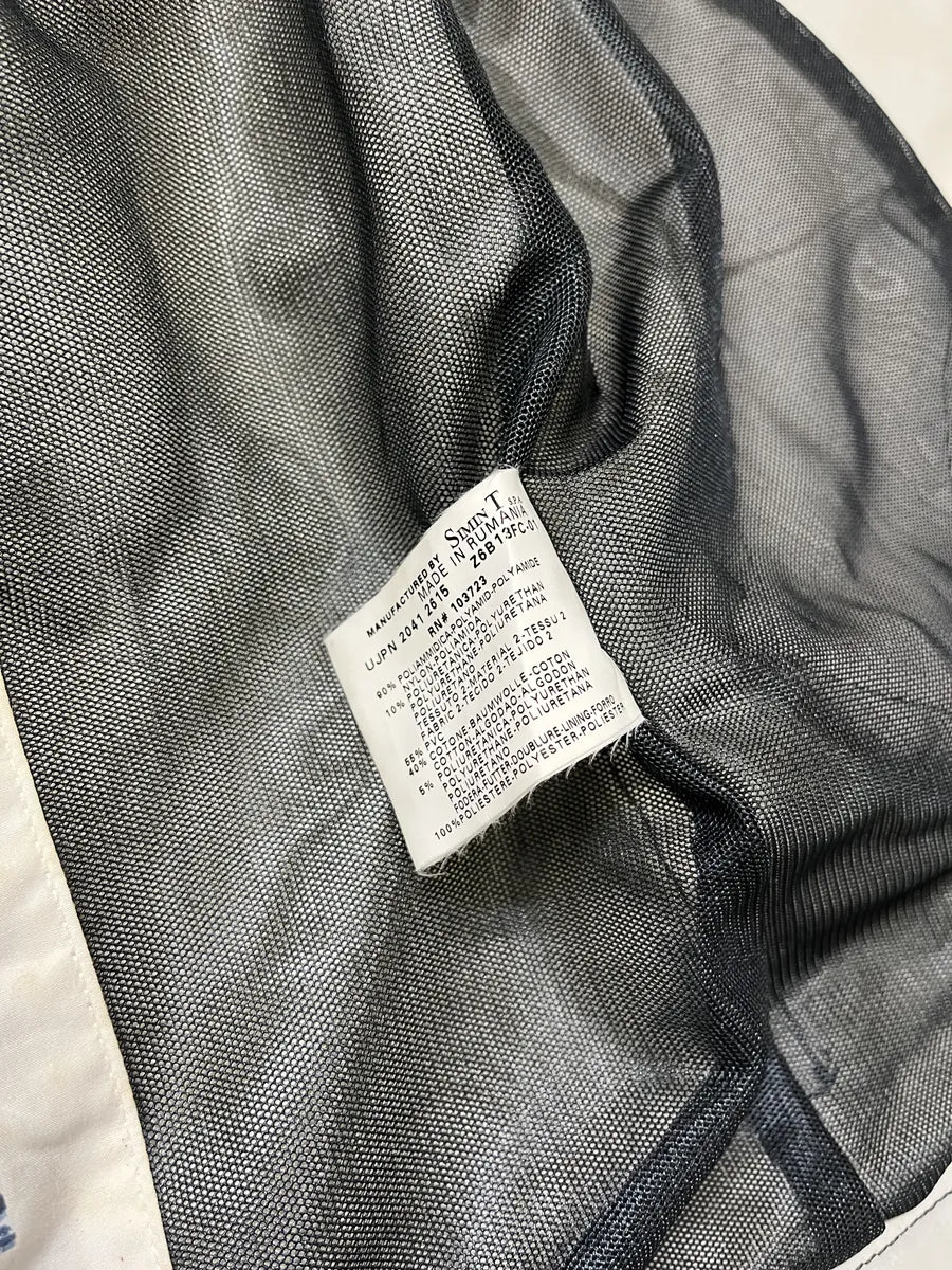 2000s Armani European Ride Red & White Biker Leather Jacket RIKwEWp 9