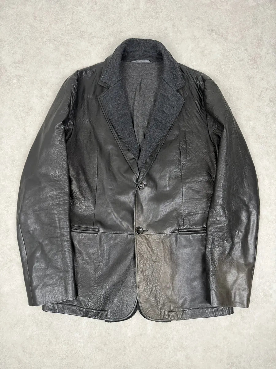 2000s Armani Faded Black Layered Blazer Jacket HhrfECc 0