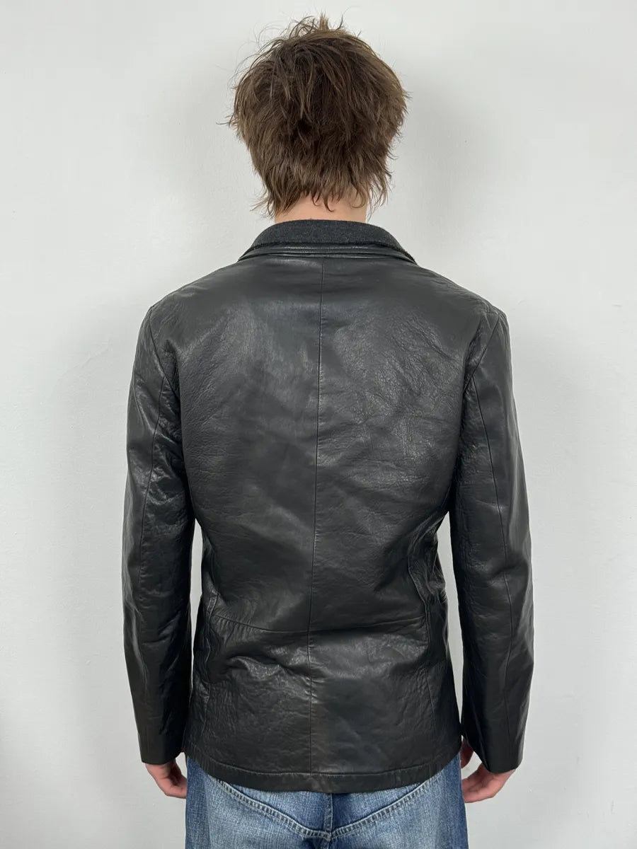 2000s Armani Faded Black Layered Blazer Jacket HhrfECc 2