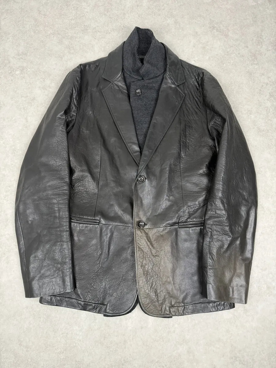 2000s Armani Faded Black Layered Blazer Jacket HhrfECc 3