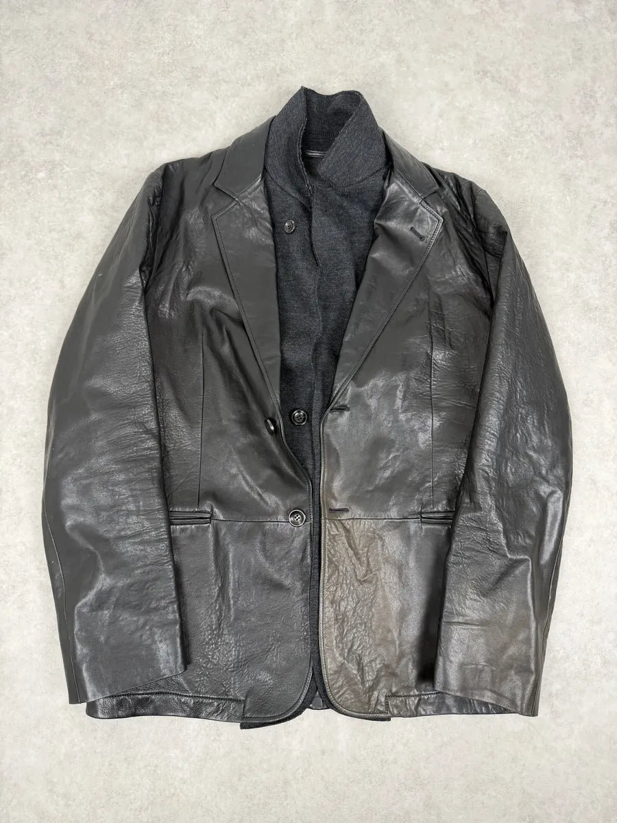 2000s Armani Faded Black Layered Blazer Jacket HhrfECc 4