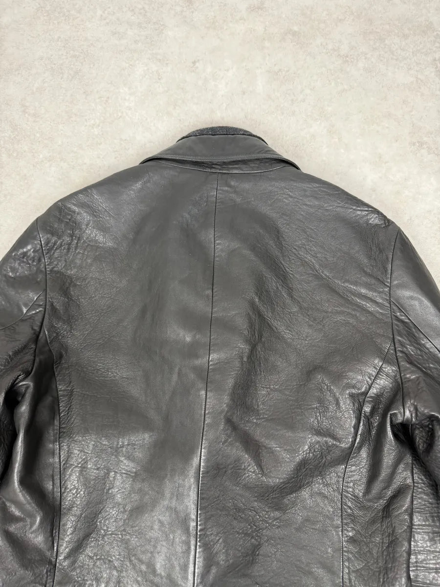 2000s Armani Faded Black Layered Blazer Jacket HhrfECc 5