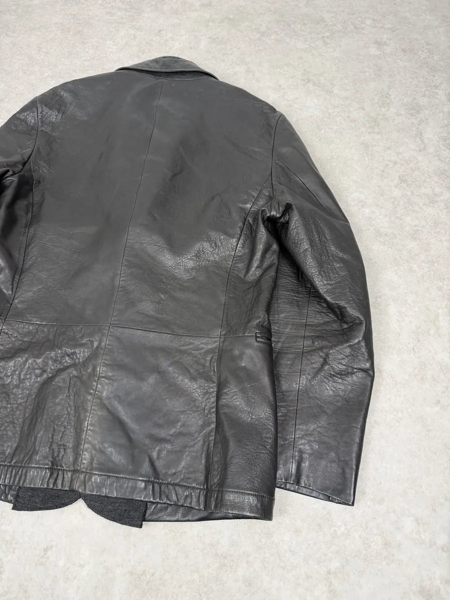 2000s Armani Faded Black Layered Blazer Jacket HhrfECc 6