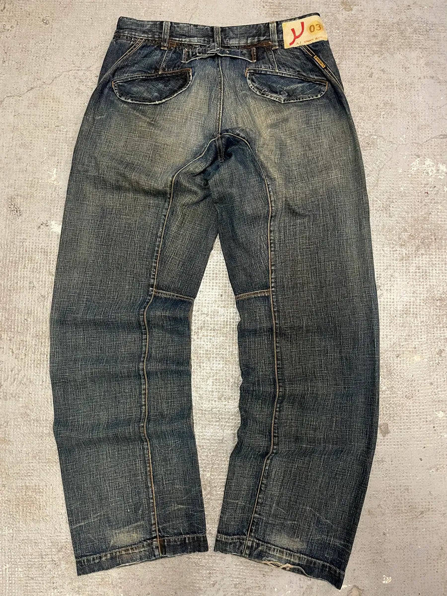 2000s Armani Faded Blue Denim Jeans (M/L) 0