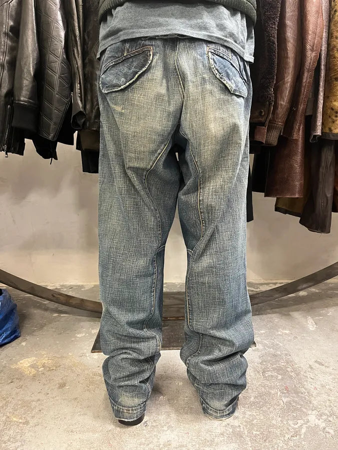 2000s Armani Faded Blue Denim Jeans (M/L) 2