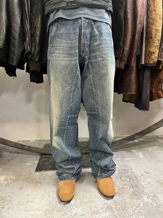 2000s Armani Faded Blue Denim Jeans (M/L) 3