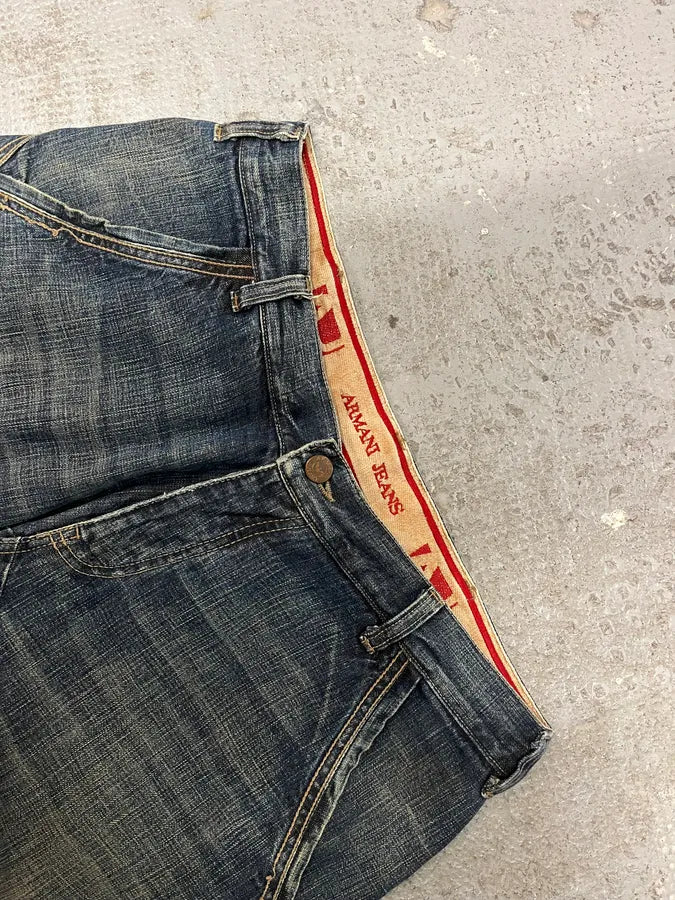 2000s Armani Faded Blue Denim Jeans (M/L) 7