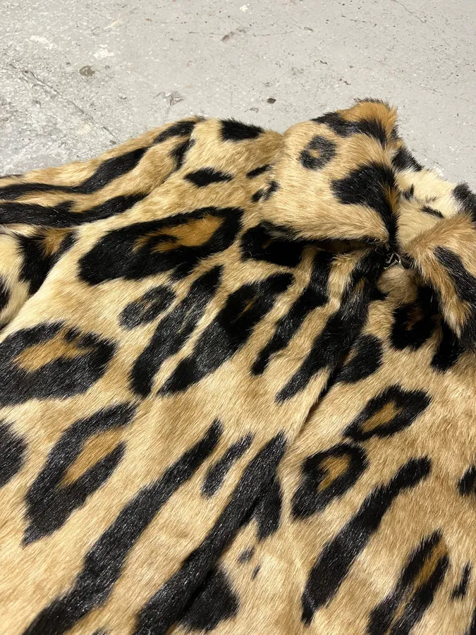 2000s Armani Fake Fur Leopard Long Jacket jSEODVT 7