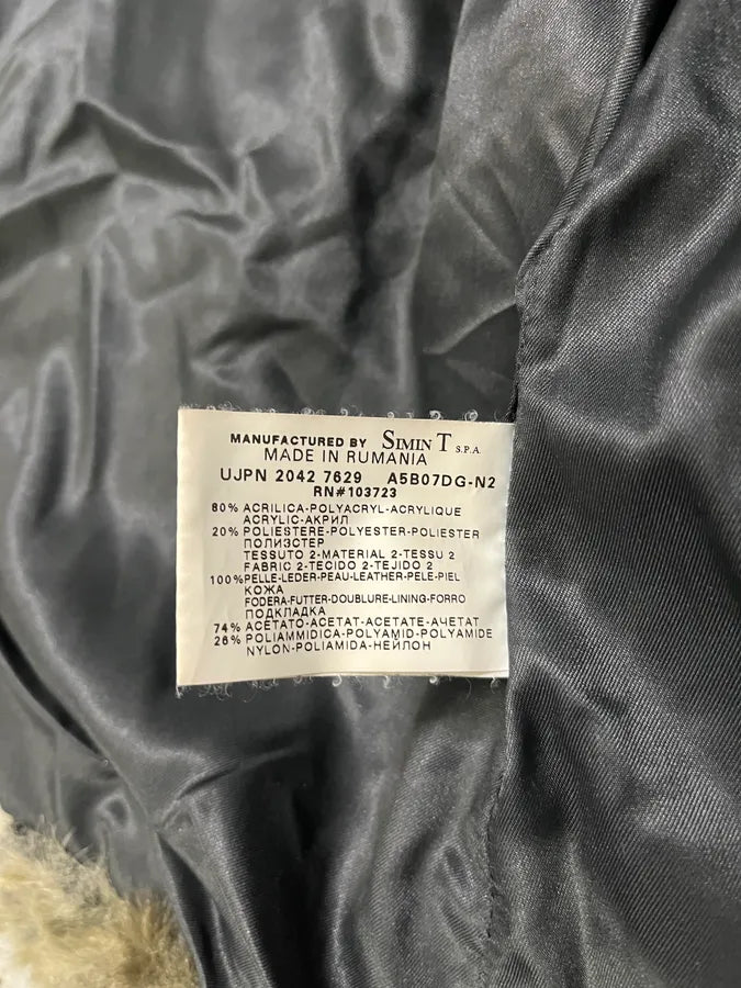 2000s Armani Faux Fur Hybrid Bomber Jacket (S/M) ioUZoae 9