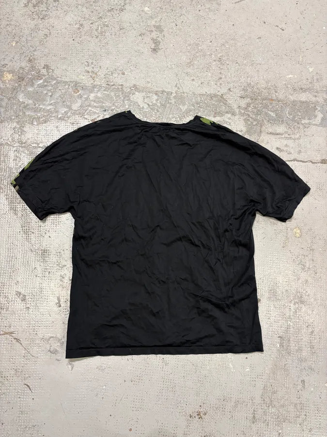 FW2018 Emporio Armani Green Lands Cloudy Black T-Shirt ItWUxtz 5