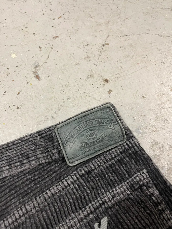 2000s Armani Grey Corduroy Pants Dphsark 8