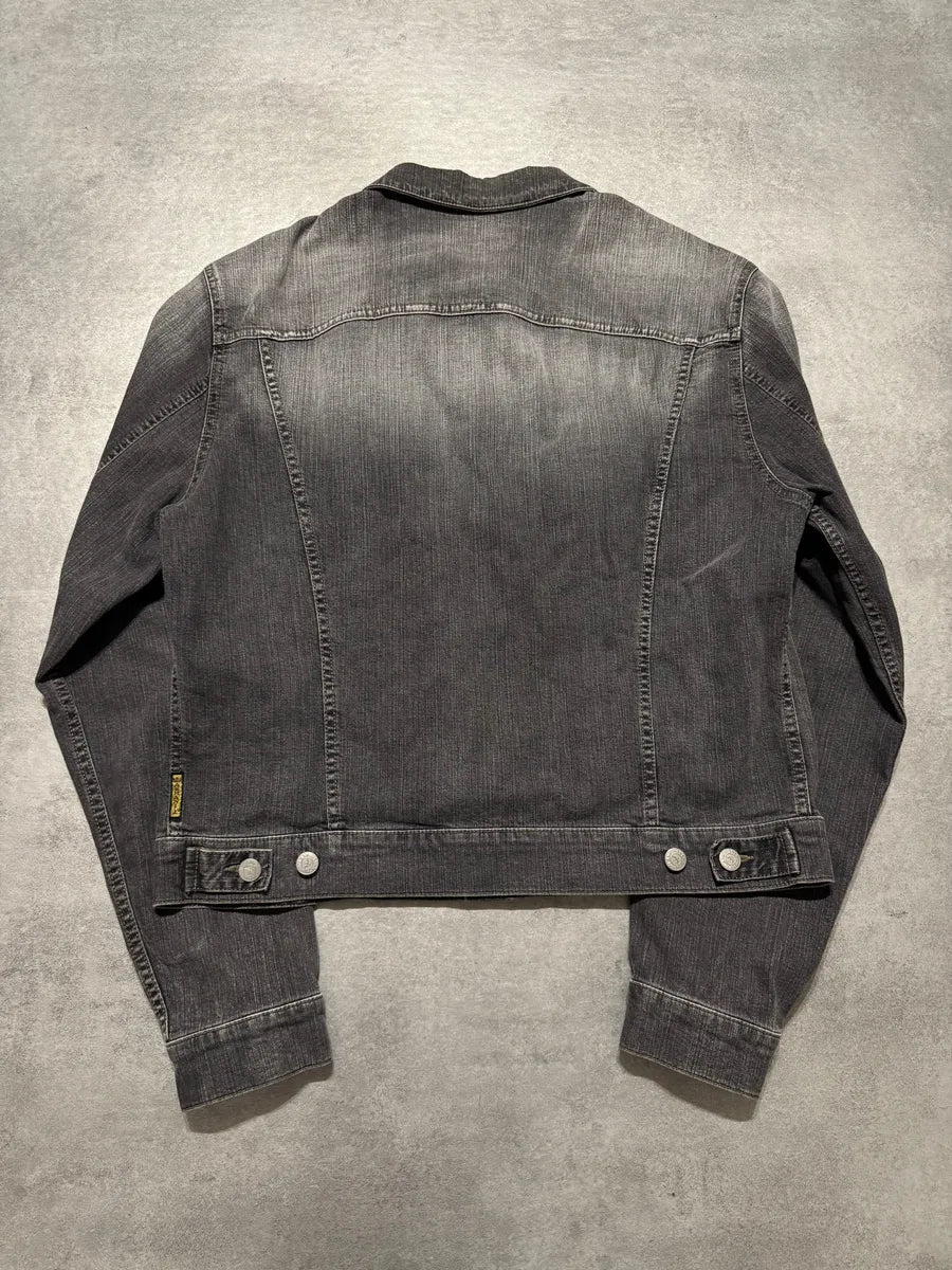 2000s Armani Grey Washed Denim Jacket otQVjvh 2