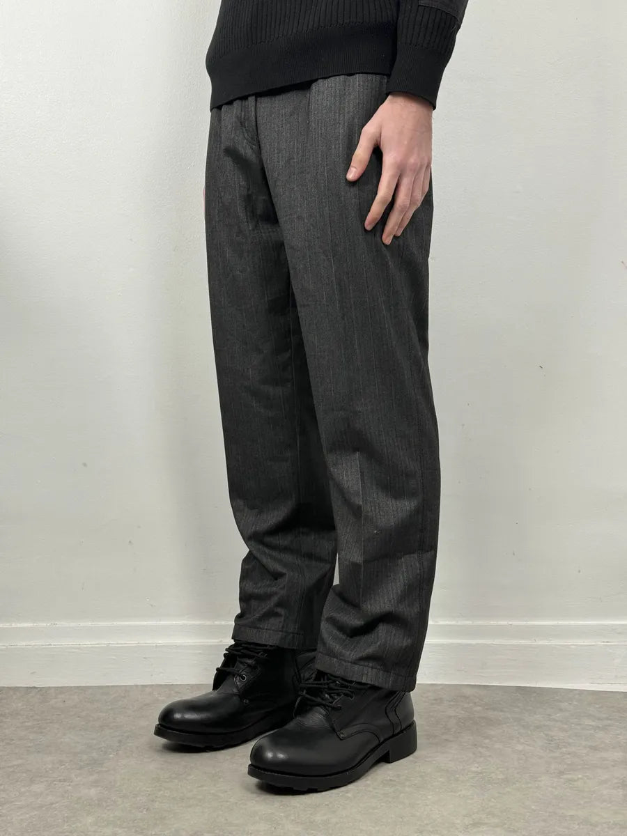 2000s Armani Grey Wool Classy Tailored Pants CitajFb 0