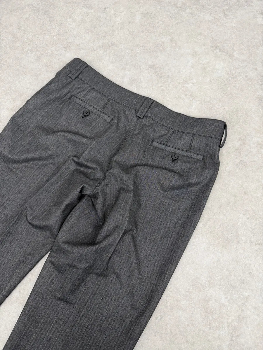 2000s Armani Grey Wool Classy Tailored Pants CitajFb 5