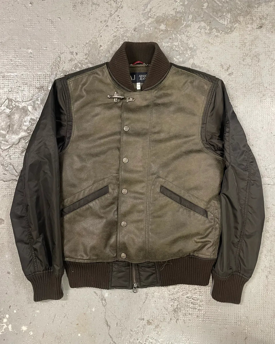 2000s Armani Hybrid Black Dragon Hide Bomber (S/M) 0