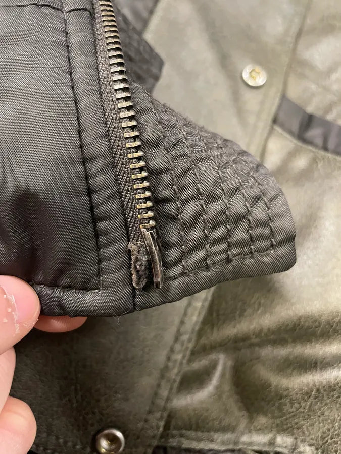 2000s Armani Hybrid Black Dragon Hide Bomber (S/M) 10