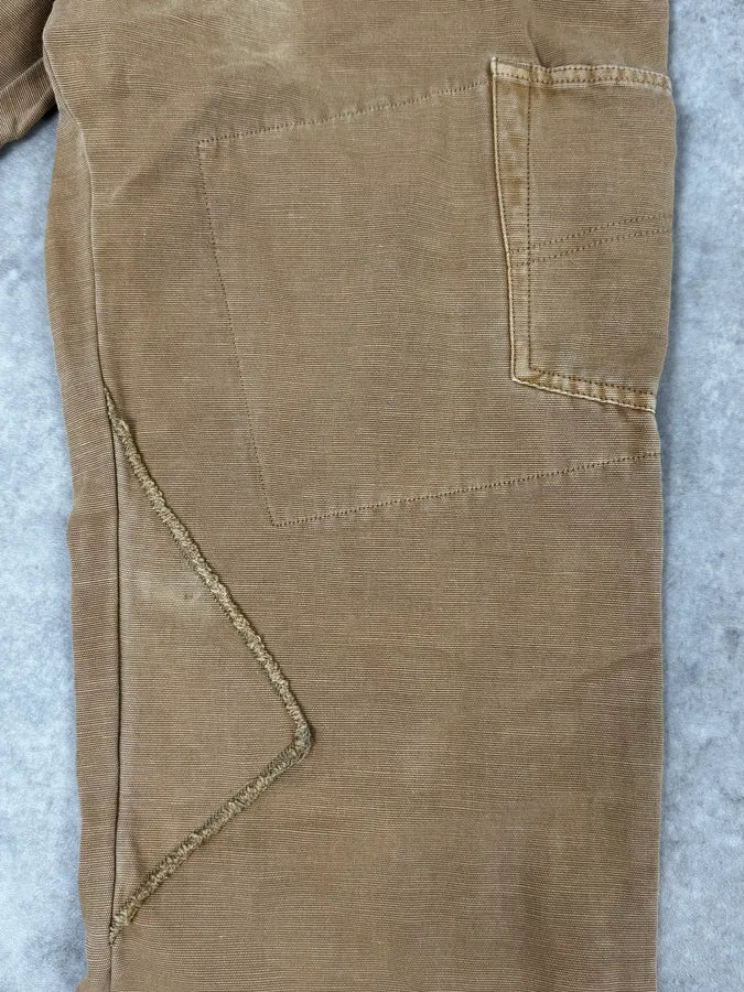 2000s Armani Irregular Straight Relaxed Beige Pants EsQUQVm 7