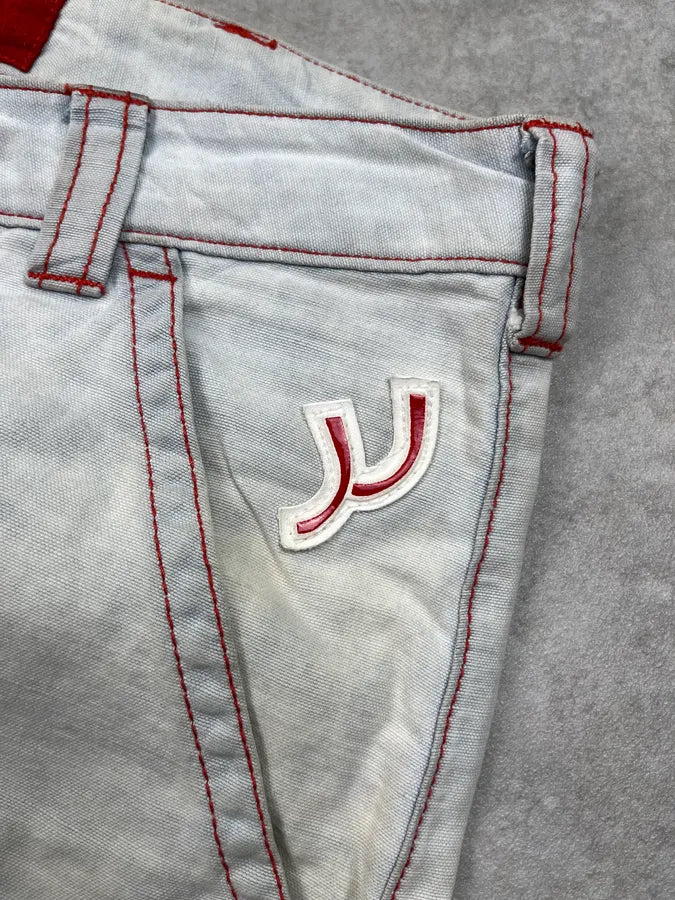 2000s Armani Faded Grey Double Knee Cargo Pants gzSppHA 8