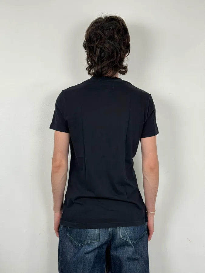 2000s Armani Black Time Tools Print T-Shirt CtokSYW 2