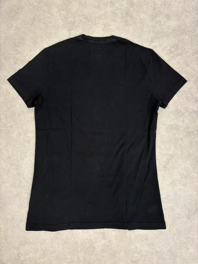 2000s Armani Black Time Tools Print T-Shirt CtokSYW 5