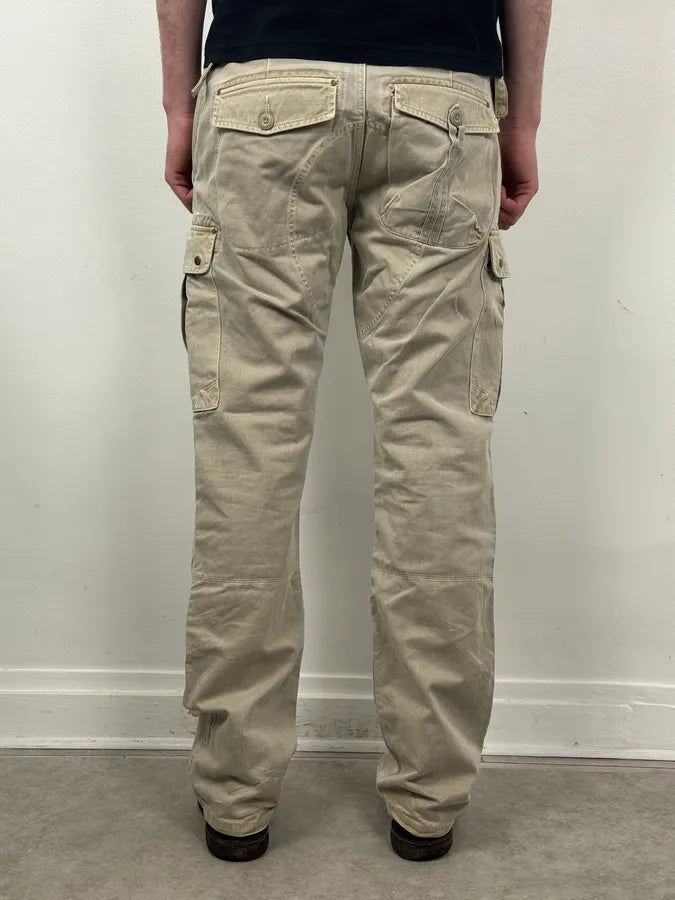 2000s Armani Khaki Cargo Belted Pants JypekAk 3