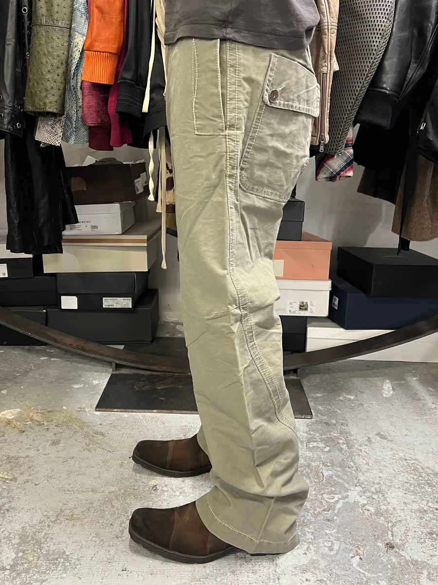 2000s Armani Khaki Green Structural Pants QjQzkfF 2