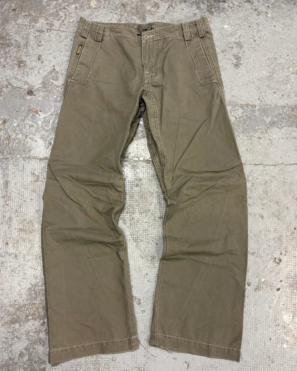 2000s Armani Khaki Green Structural Pants QjQzkfF 0