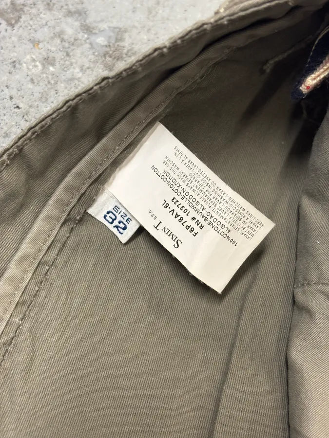 2000s Armani Khaki Green Structural Pants QjQzkfF 10