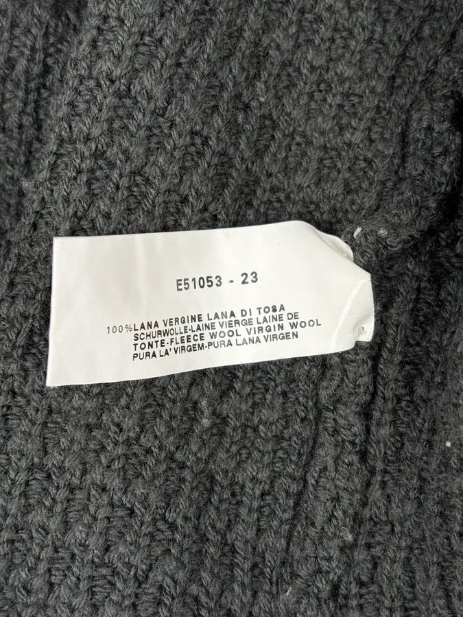 2000s Armani Collezioni Olive Wool Waffle Shirt  PjCKqeF 9