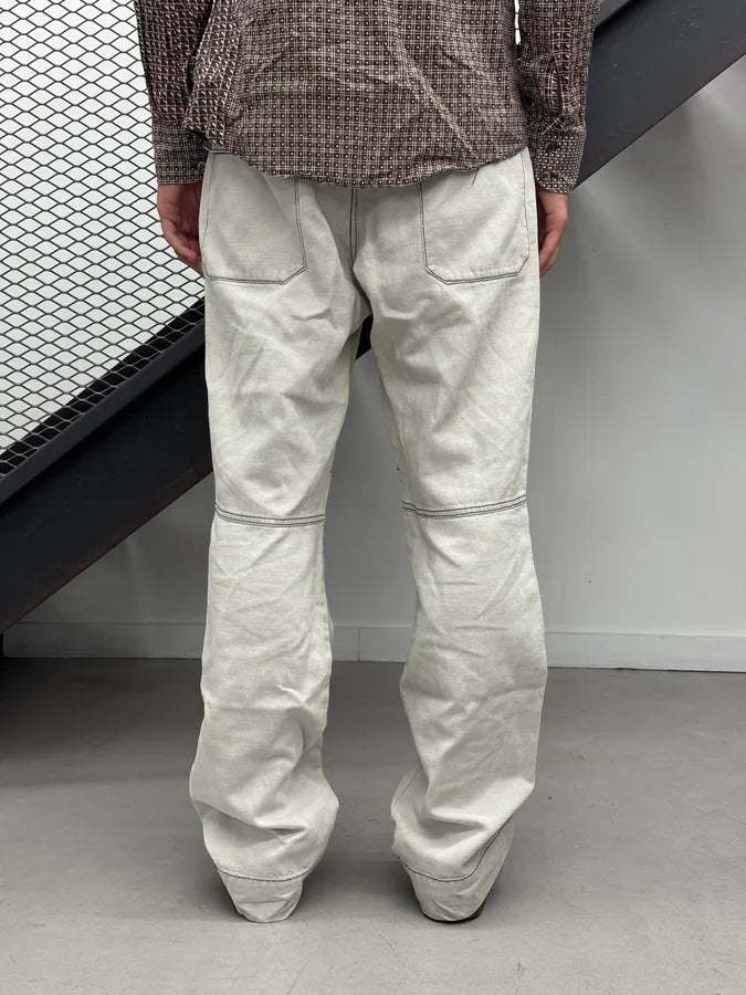 2000s Armani Light Grey Faded Loose Jeans GikEubX 2