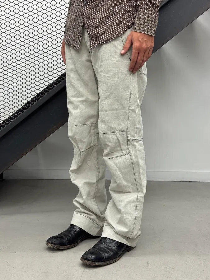 2000s Armani Light Grey Faded Loose Jeans GikEubX 1