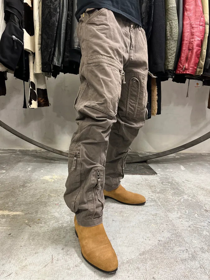2000s Armani Multi Pockets Cargo Olive Obscure Pants rZFPVmy 2